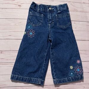 Girls wide leg jeans